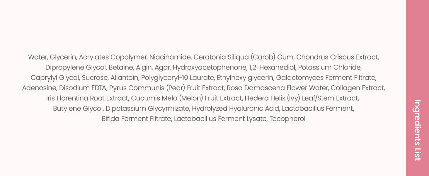 Ingredients List